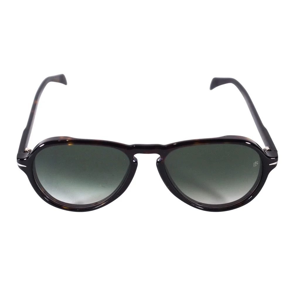 David Beckham Lightweight Aviator Sunglasses - Tortoise/Grey Green Gradient-NWT